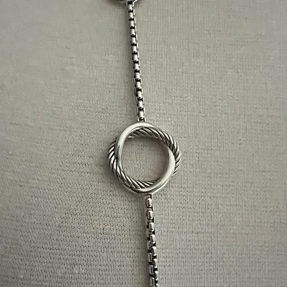 David Yurman Infinity Station Necklace With Cultured Pearls and Toggle Clasp - Picture 3 of 12